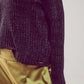 Knitted chenille jumper in dark grey Szua Store