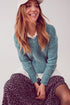 Knitted chenille jumper in green Szua Store