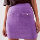 Knitted mini skirt in purple Szua Store