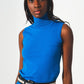 Q2 Knitted tank jumper in blue