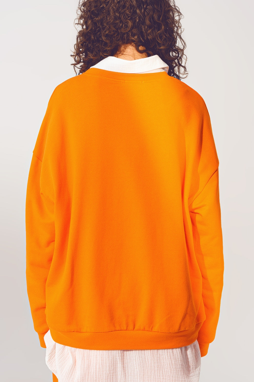 L'amour Text Sweater in Orange - Szua Store