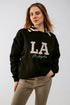 LA oversized sweat in black Szua Store