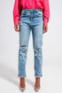 Light blue double rip jeans Szua Store