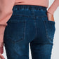 Lightweight jogger jeans in dark denim Szua Store