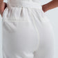 Lightweight Pants with tie waist in white Szua Store