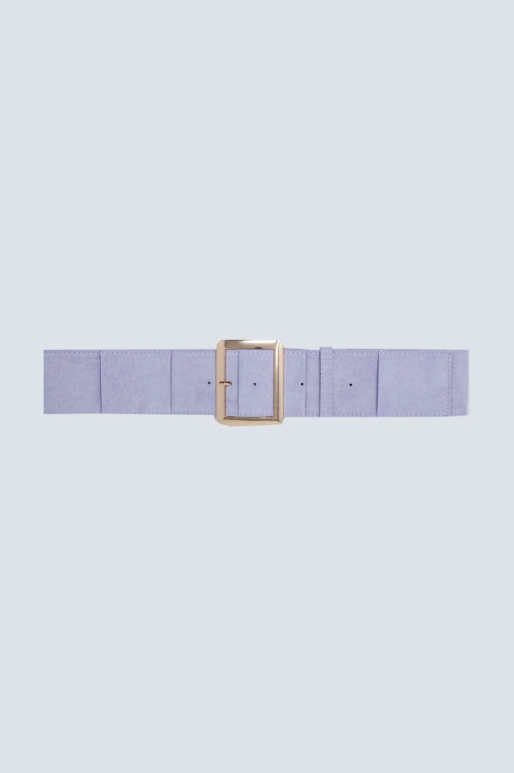 Lilac suede belt with square buckle Szua Store