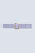 Lilac suede belt with square buckle Szua Store