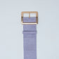 Lilac suede belt with square buckle Szua Store
