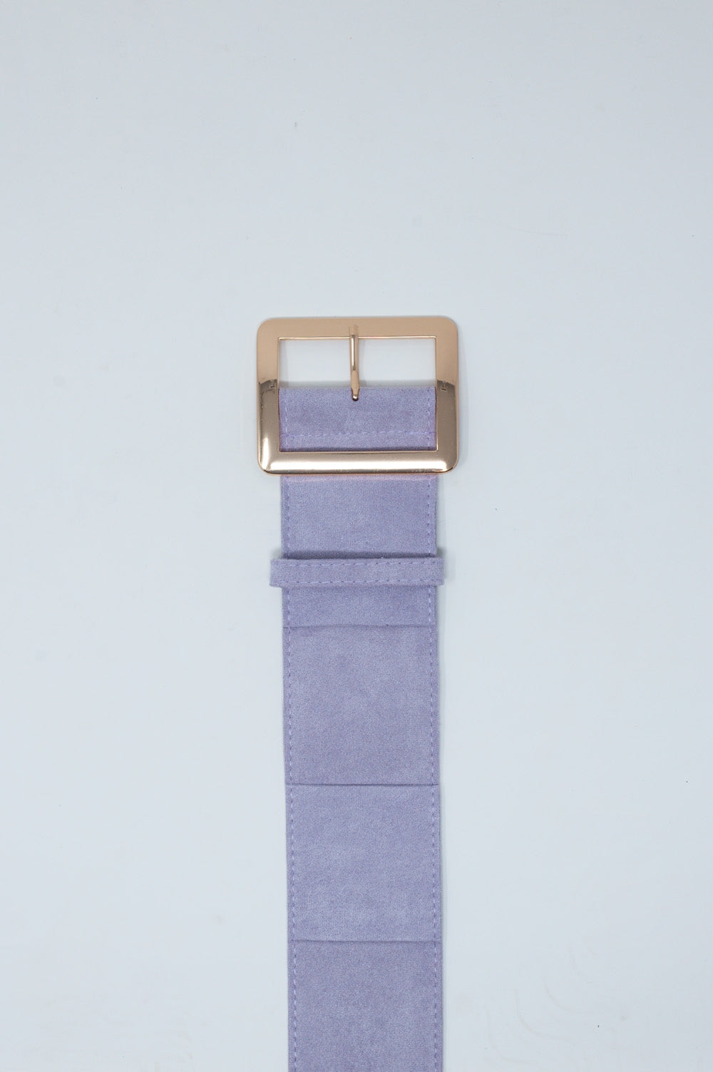 Lilac suede belt with square buckle Szua Store