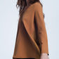 Long  brown t-shirt with long sleeves Szua Store