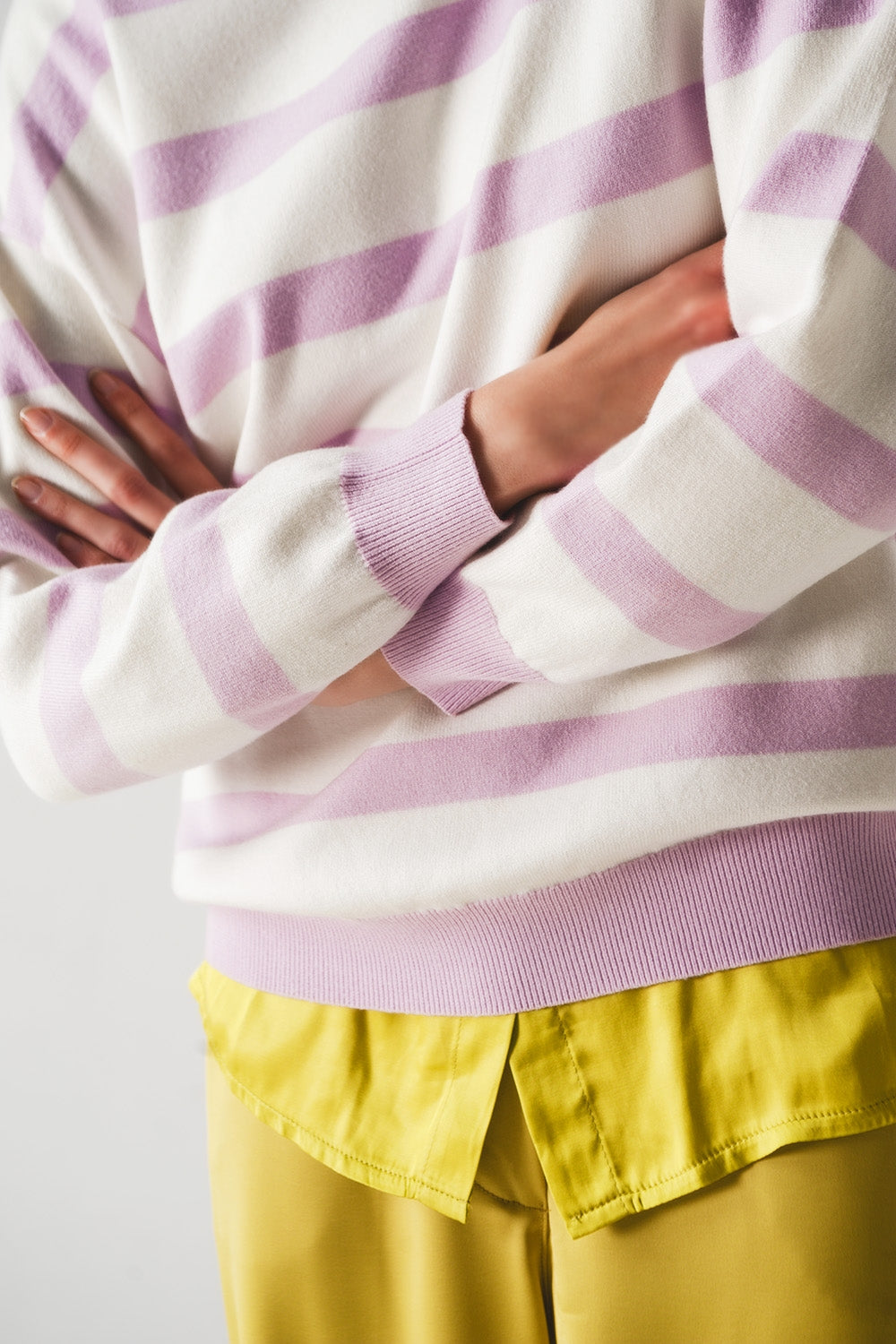 Long purple striped sweater Szua Store