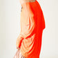 Long sleeve top in hot orange modal - Szua Store