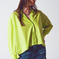 Loose Fit Blouse in Lime Green - Szua Store