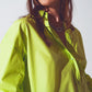 Loose Fit Blouse in Lime Green - Szua Store