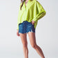 Loose Fit Blouse in Lime Green - Szua Store