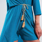 Maxi dress in shimmer blue Szua Store