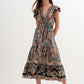 Maxi dress with tiered skirt in mixed paisely print Szua Store