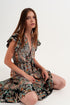 Maxi dress with tiered skirt in mixed paisely print Szua Store