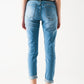 Mid blue rip straight jeans Szua Store