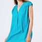 Mini Poplin Sleevless Dress in Turquoise - Szua Store