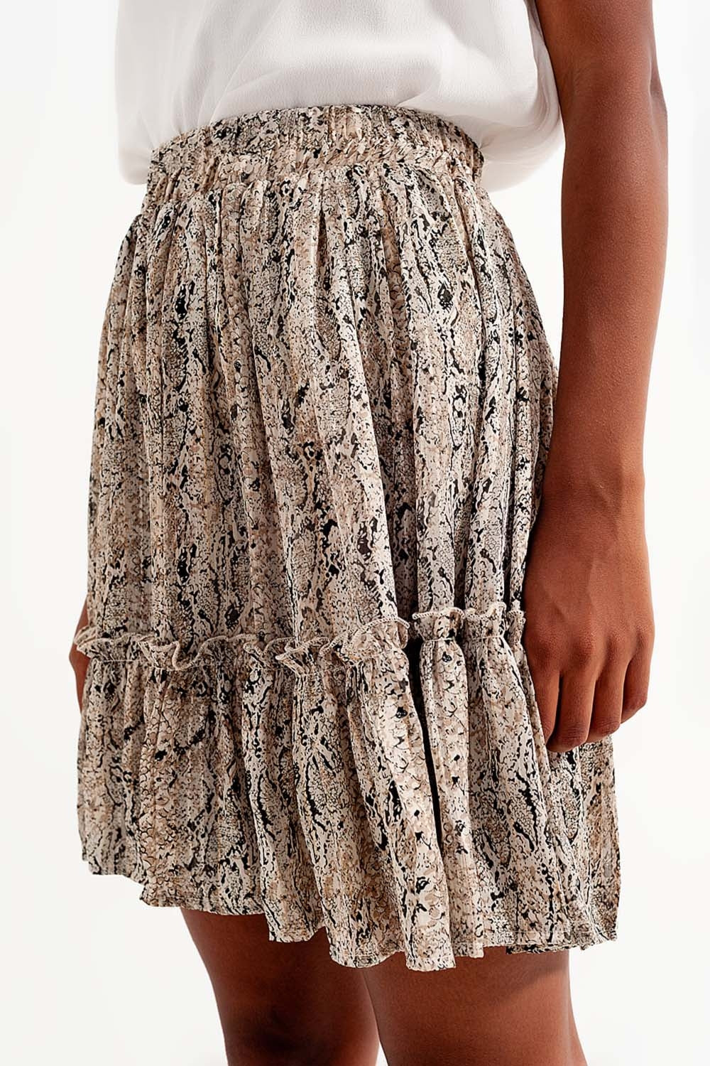 Mini skirt with snake print Szua Store