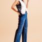 Mom jeans with 90s color block design Szua Store