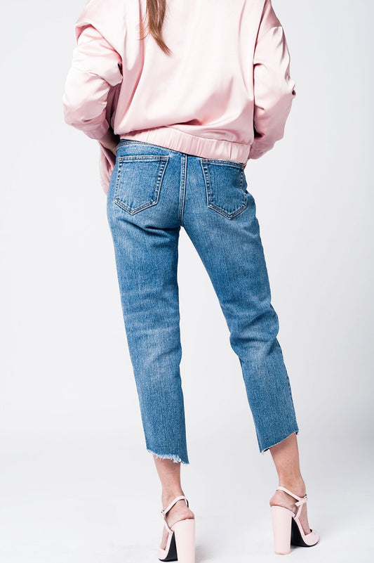 Mom jeans with embroidered stars Szua Store