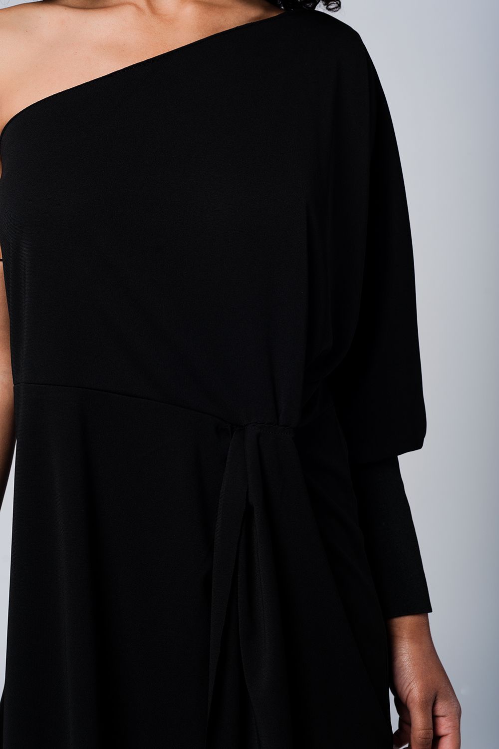 One shoulder black dress Szua Store
