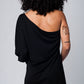 One shoulder black dress Szua Store