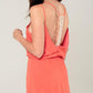Orange mini dress with back crochet detail Szua Store