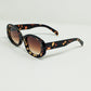 Q2 Oval Shapped Sunglasses in Tortoise Shell