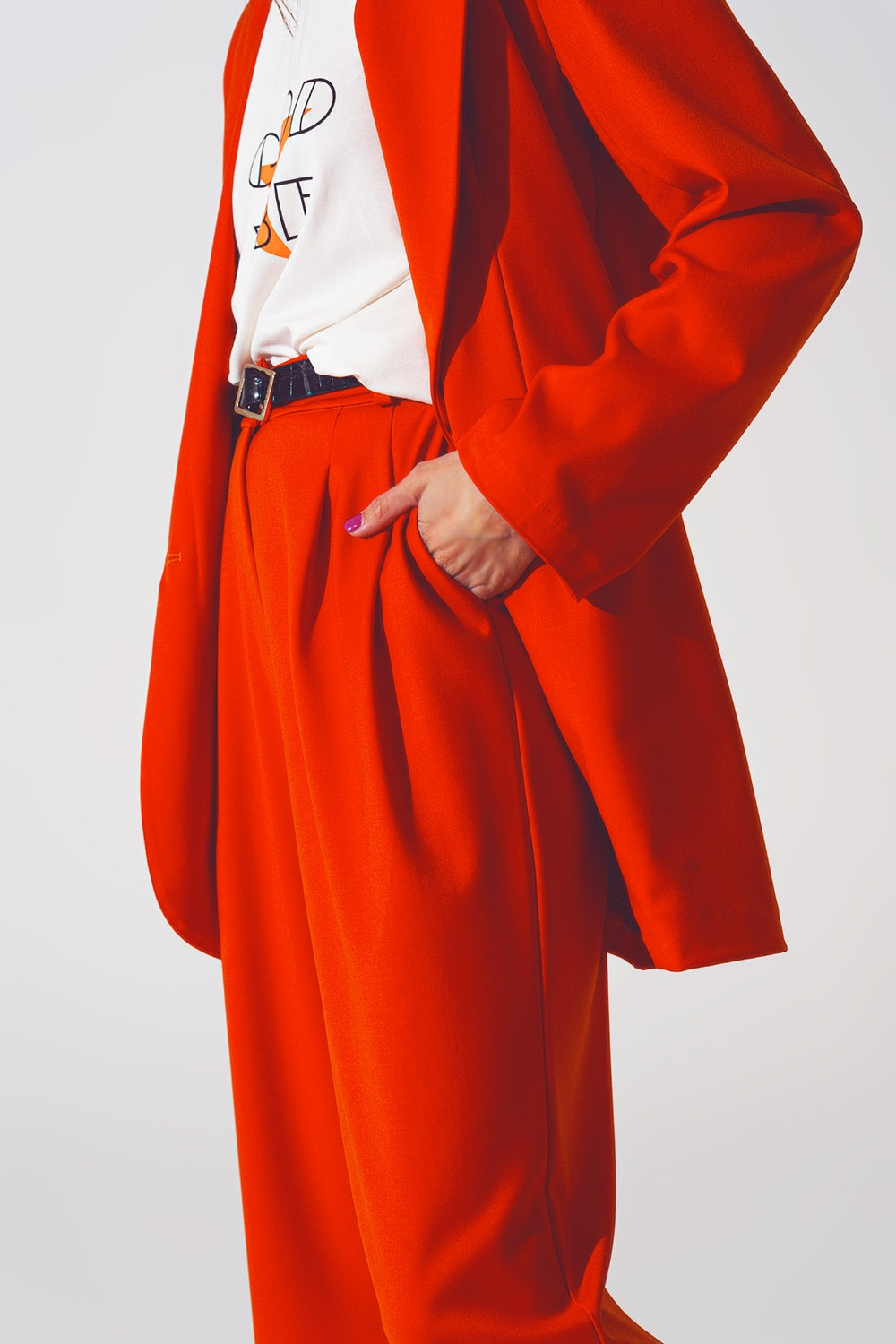 Oversized blazer in orange - Szua Store