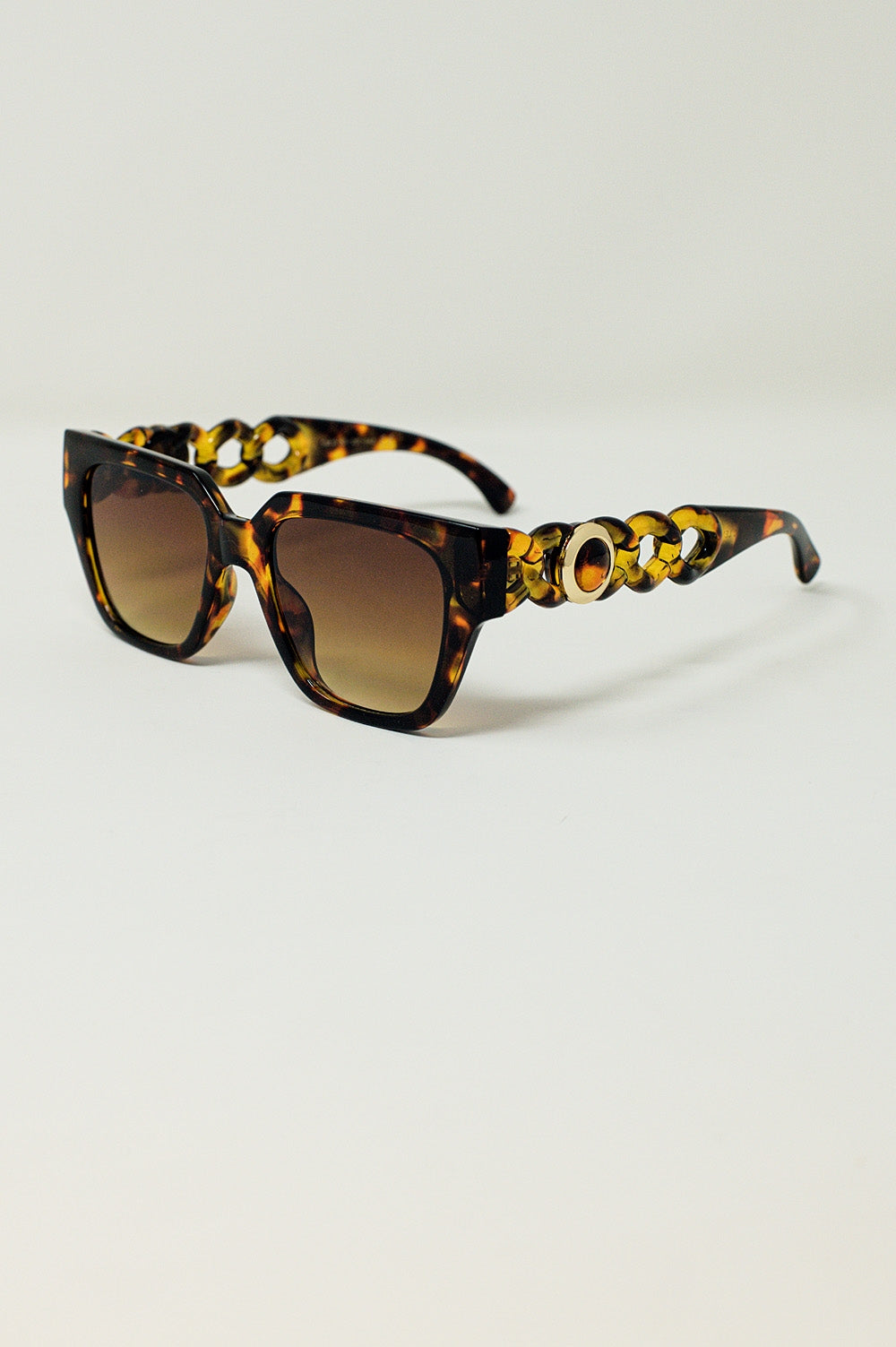Oversized Cat Eye Sunglasses in brown Vintage - Szua Store