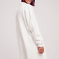 oversized collar maxi cardigan in cream Szua Store