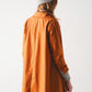 Oversized poplin shirt in rust Szua Store