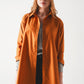 Oversized poplin shirt in rust Szua Store