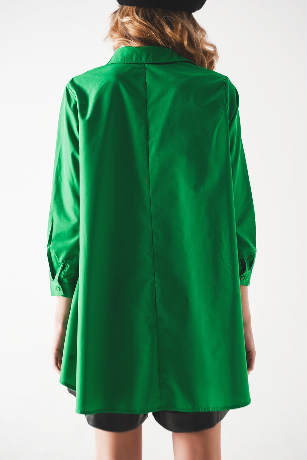 Oversized shirt in bold green Szua Store