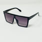 Oversized Squared 70´s Sunglasses in Black - Szua Store