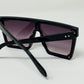 Oversized Squared 70´s Sunglasses in Black - Szua Store