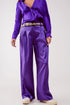 Palazzo pleated pants in purple Szua Store