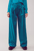 Palazzo pleated pants in turquoise Szua Store