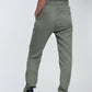 Pants with tie waist in green Szua Store