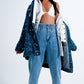 Paperbag waist Mom jeans in mid blue Szua Store