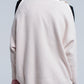 Pink pale knitted sweater with pearl detail Szua Store