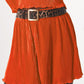 Pleated shorts in orange - Szua Store