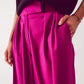 Pleated wide leg pants in fuchsia Szua Store