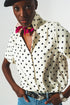 Q2 polka dot Shirt in cream