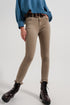 Raw hem skinny jeans in beige Szua Store