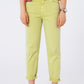 Q2 Relaxed Basic Jeans in Lime Green