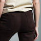 Relaxed cargo pants in dark brown